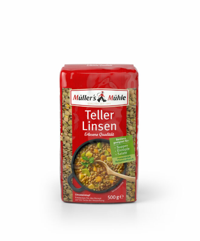 Müller’s Mühle Läätsed (Teller linsen) 500g