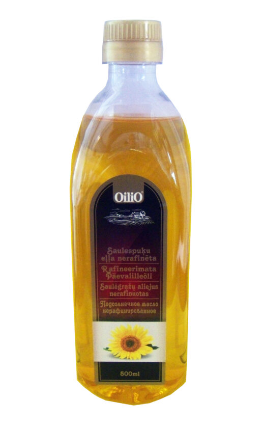 OiliO Rafineerimata Päevalilleõli 500ml