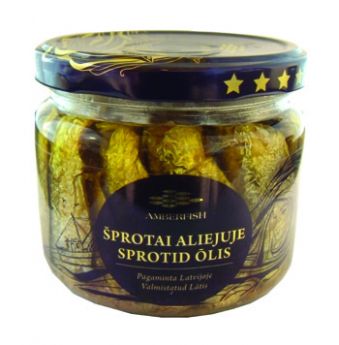 Sprotid õlis 250g klaas